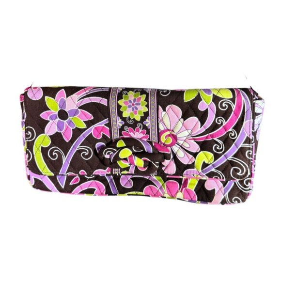 Purple Punch Vera Bradley Knot Just A Clutch Shoulder Bag Detach Strap - Picture 2 of 16